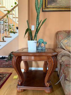 Wooden side table