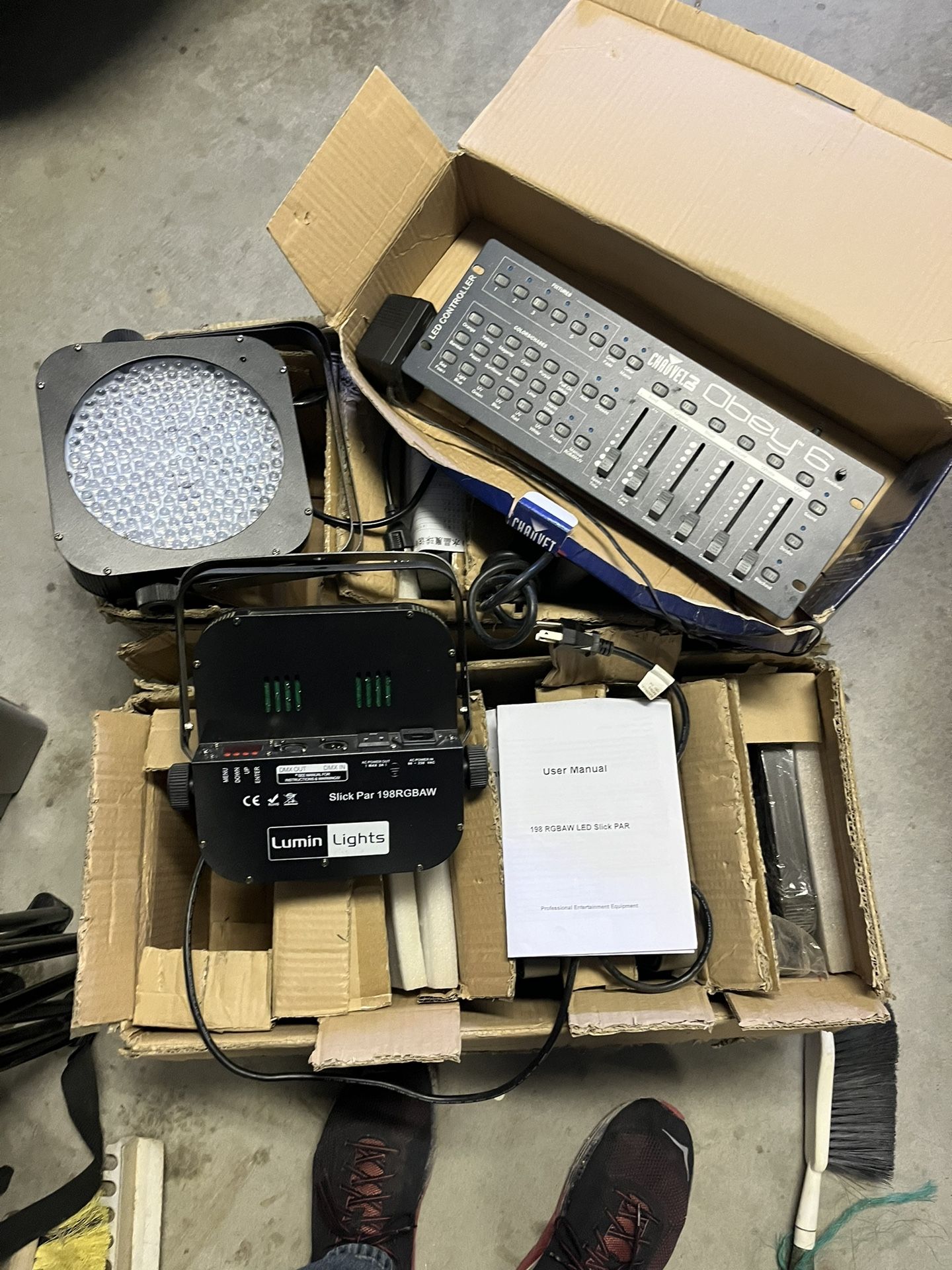 Lumin Led Lights Par 10 Lights With Controller