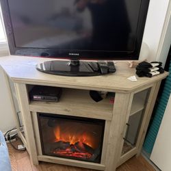 Electric Fire Place W Tv Invluded