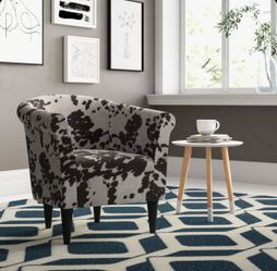 Cow print chair