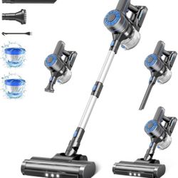 Cordless Vacuum Cleaner, 28Kpa Powerful Suction, Stick Cordless Vacuum 6 in 1, Detachable Battery Up to 40 Min Runtime, Lightweight Cordless Vacuum fo