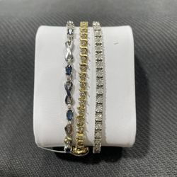 GORGEOUS GOLD & DIAMOND BRACELETS @ CC COINS IN WYANDOTTE ❤️