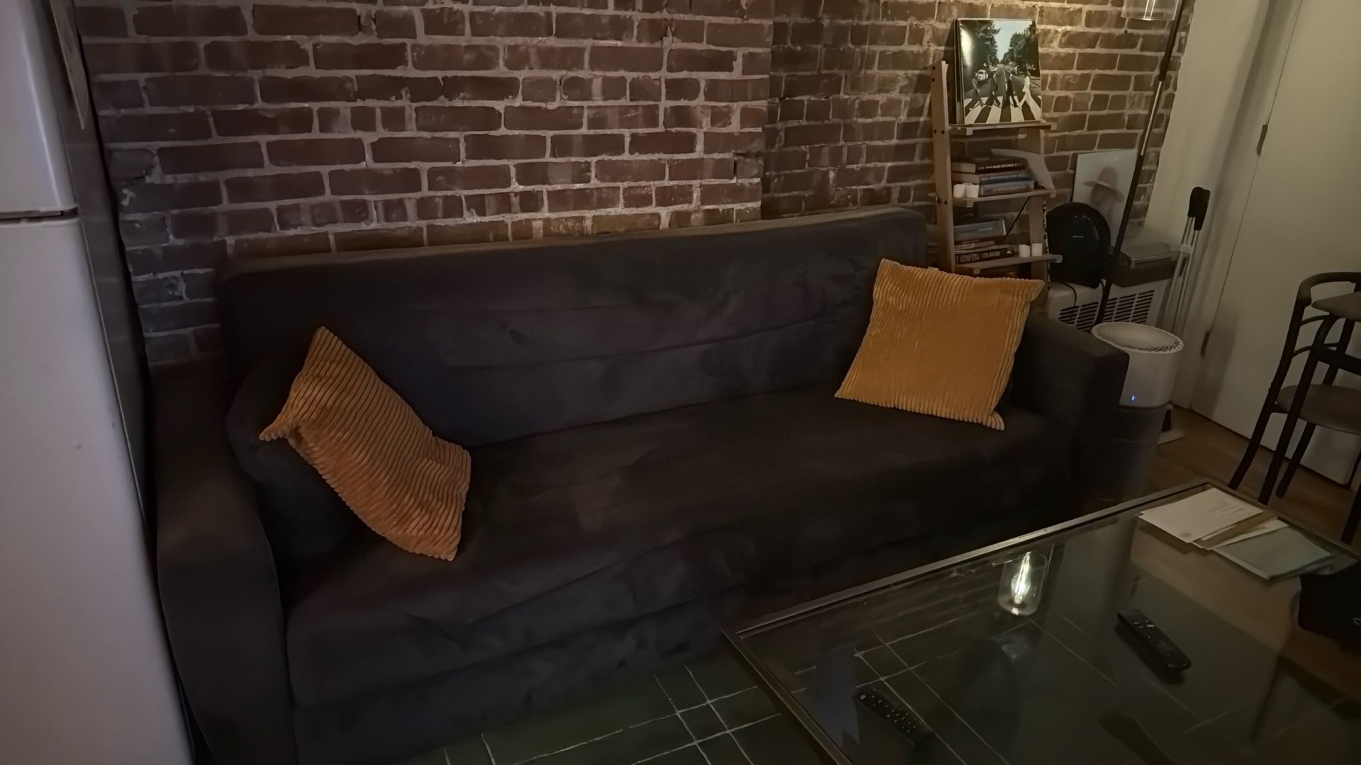 Black Couch (Folds Out Into Bed)