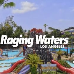 two tickets  one day to raging water  good any day the park is open  $35 each ticket