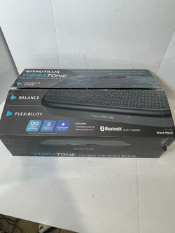 Nautilus Vibratone Pro Series Fitness Vibration Board 120 Speed Bluetooth Gray