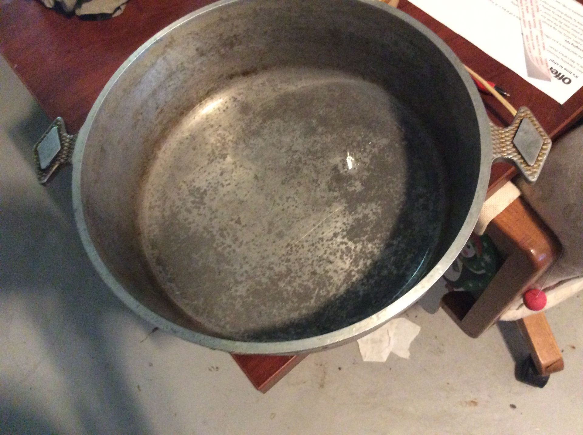 12 inch diameter Diamond Craft vintage aluminum cookware