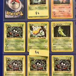 Base Set Shadowless Vintage Pokemon Cards in Near Mint Condition