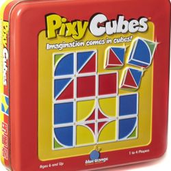 2010 Pixy Cubes Imagination & Color Code Logic Game Tin Complete Open Box Unused. SPATIAL GAME: Pixy Cubes is a fine motor design game that combines c