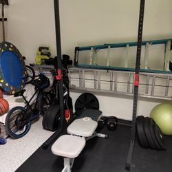 Cap Strength Squat Rack/Bench Press and Adjustable Bench