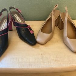 NEW! 2 Pair Ladies Size 12 Shoes Heels