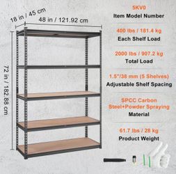 5 Tier Adjustable Storage Racks