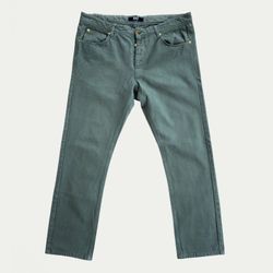 RAF by Raf Simons Sage Green 5-Button Straight Denim Jeans Made in Italy 36