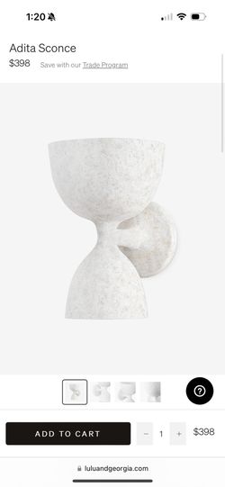 2 Lulu & Georgia Adita Sconces