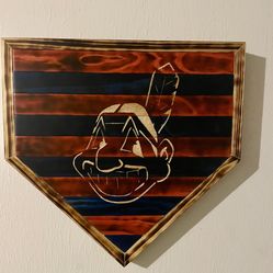Chief Wahoo Wood Wall Decor