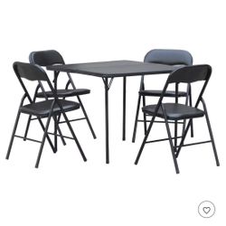 3 Five Piece Folding Card Tables 10 Chairs