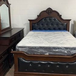 Must Go Asap ! Queen Bedroom Set - Optional Mattress ! Free Delivery 