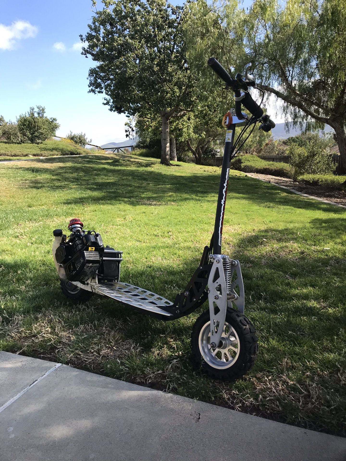 Evo power board gas scooter fast!