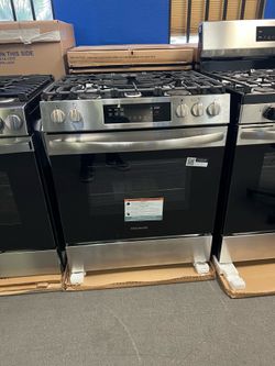 Frigidaire stainless steel island gas range