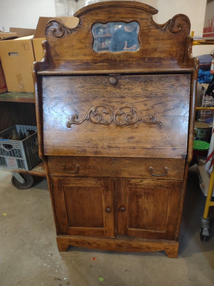 Antique Drop Top Desk