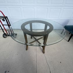 Round Glass Table 