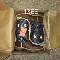 TWISTED X WATERPROOF CELL STRETCH CONFORT SQUARE STEEL TOE PULL-UP BOOTS