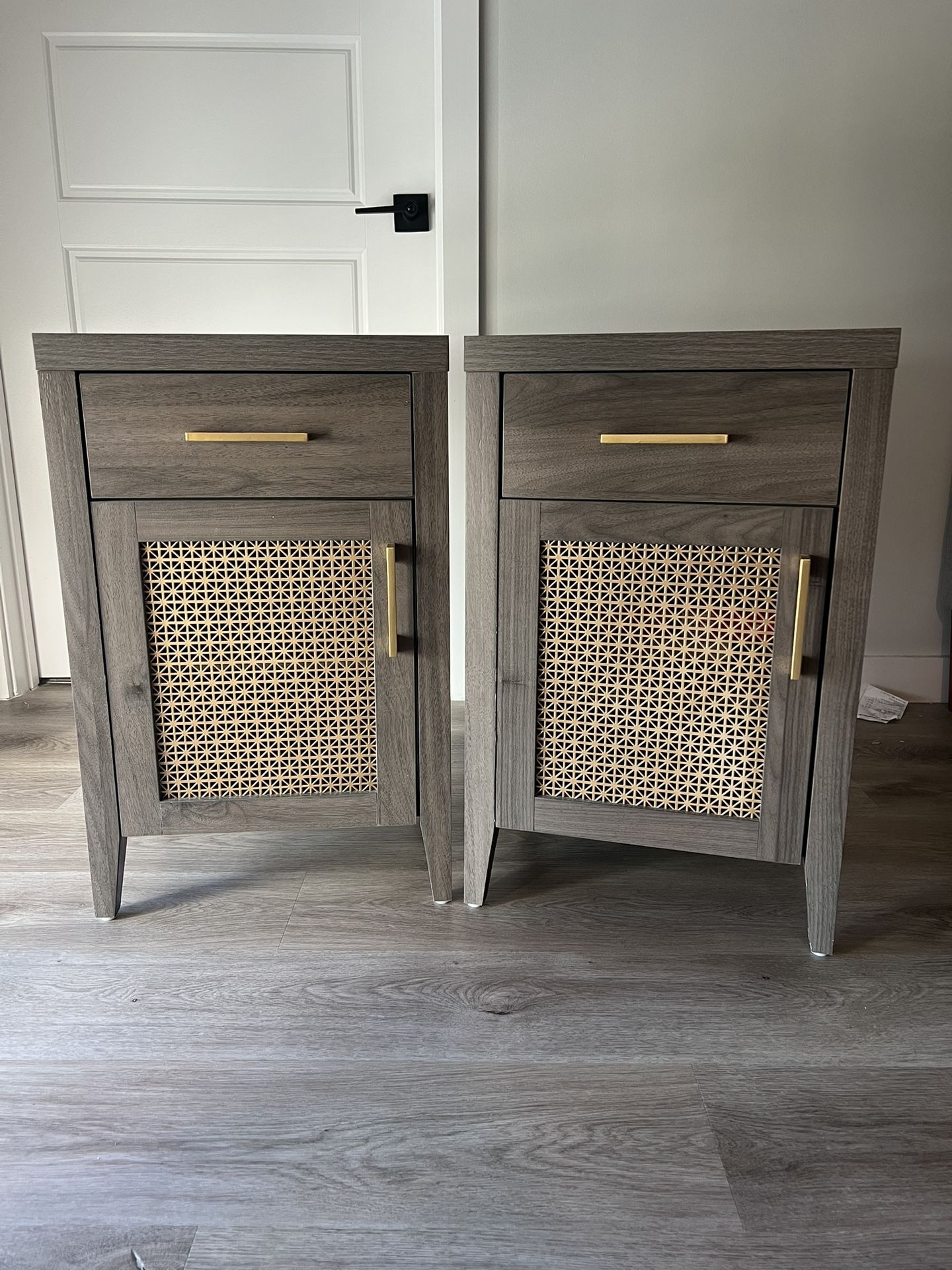 SICOTAS Tall Nightstands Set Of 2 With Drawer