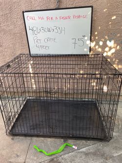 Large Wire Dog Crate 48x30x33