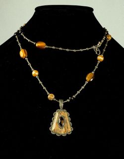 Amazing Carolyn Pollack Sterling Silver Necklace 34 inch