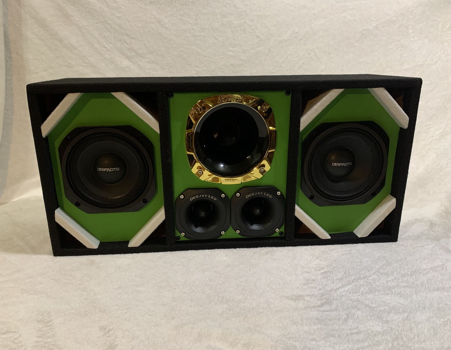 Brand New 6.5” Midrange Highs Loud Speaker Box 