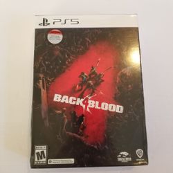 PS5 Back 4 Blood Physical DAY ONE EDITION NEW SEALED GAME w/ B4B Deck of Cards [Available Today]