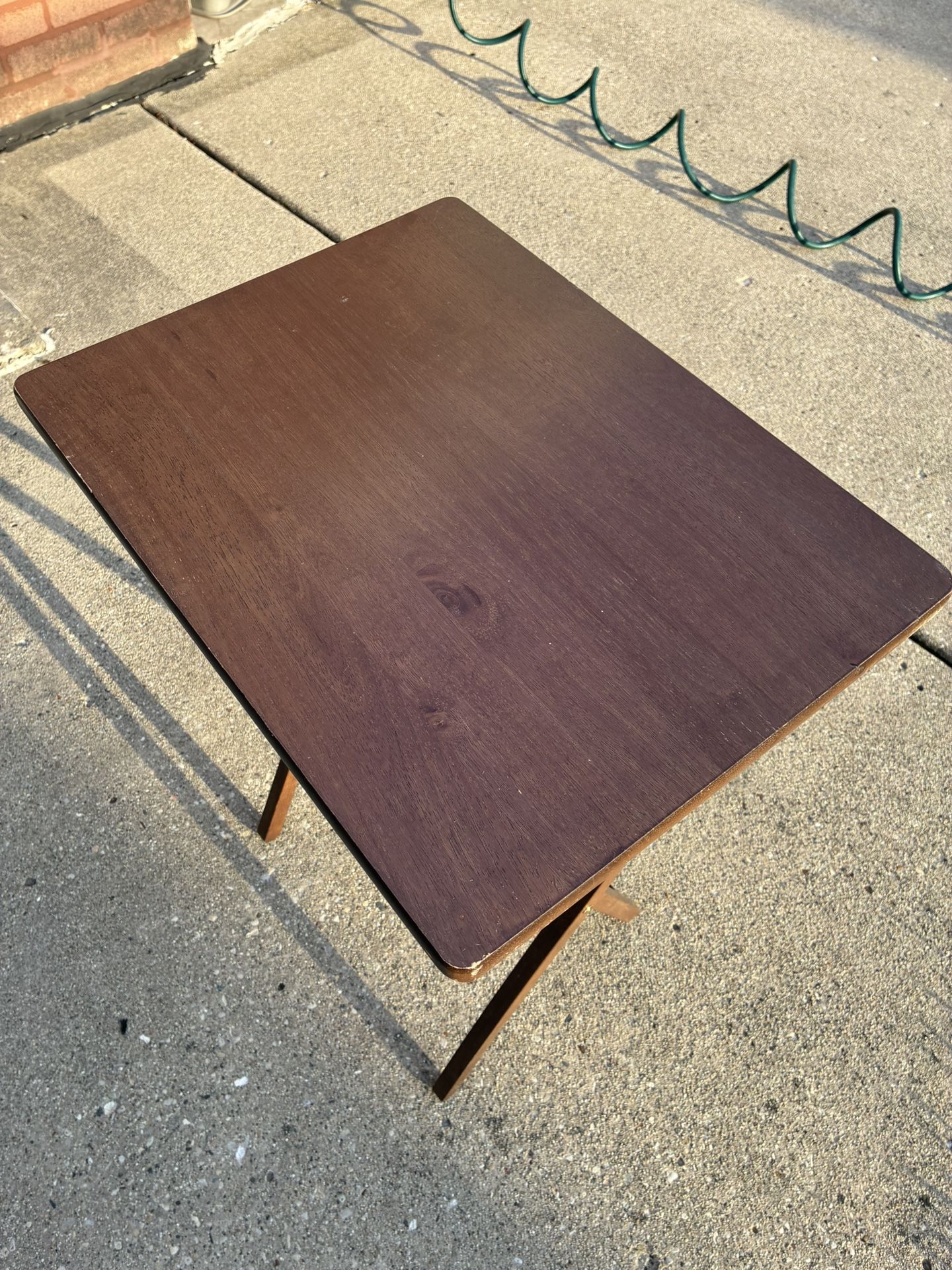 Folding TV Tray Table - Brown
