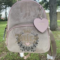 NWT Juicy Couture  Cafe Heritage Velour Backpack New with tags Viral backpack