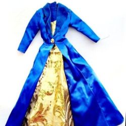 Barbie Fashion Avenue Evening Wear 1997 Royal Blue & Gold Gown