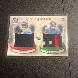 Rookie Sweater Cam Ward And Elic Ayomanor Patch