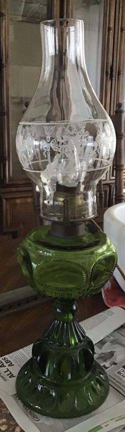 Antique Oil Lamp Electrified