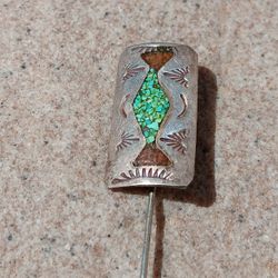Very Nice,  Vintage Turquoise Stick Pin. Asking $10. Please Message Me If You're Interested. 