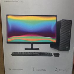 HP pc And Monitor. Comes With Wireless Keyboard And Mouse 
