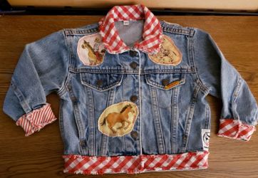 Jordace jean jacket western girls 4 euc