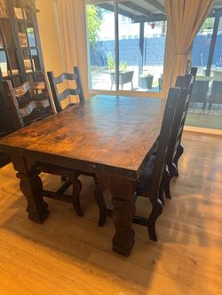 Dining table 6 chairs