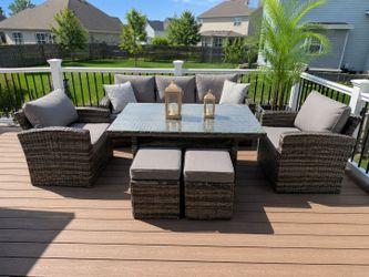 Ashton 7-Seat Outdoor Conversation/Dining Set
*New - Same-Day Delivery*