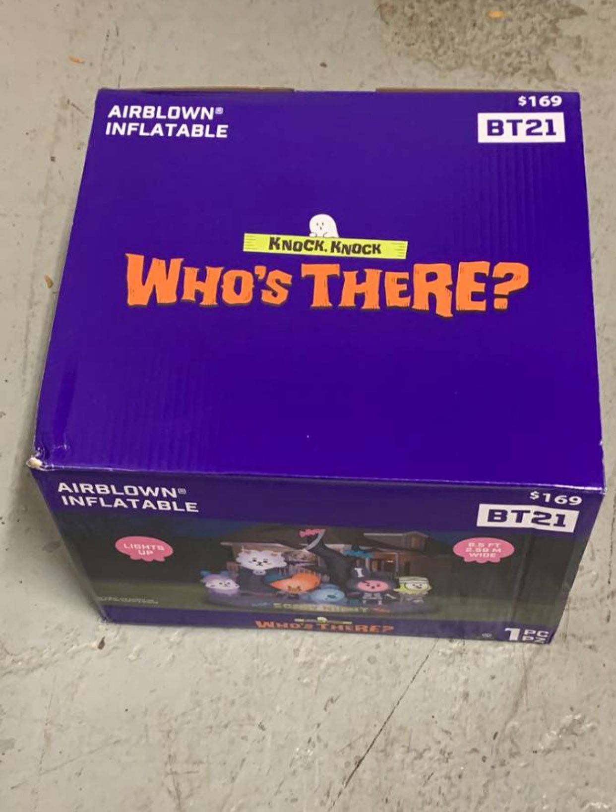 New - Giant Bt21 Airblown Yard Inflatable Scene by Way to Celebrate 8.5 Wide