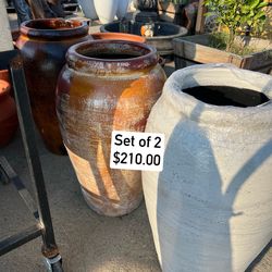 Set de 2 jarrones $210.00