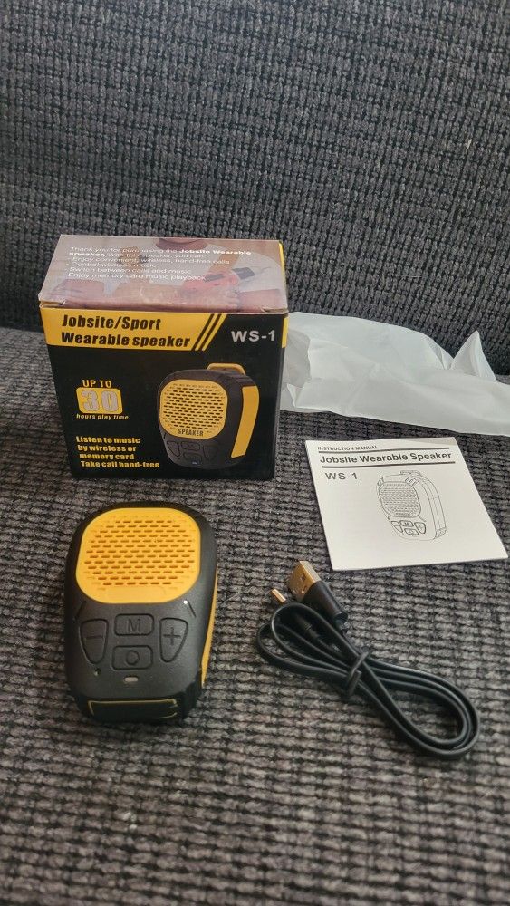 Bluetooth Speaker Job Site Clip On