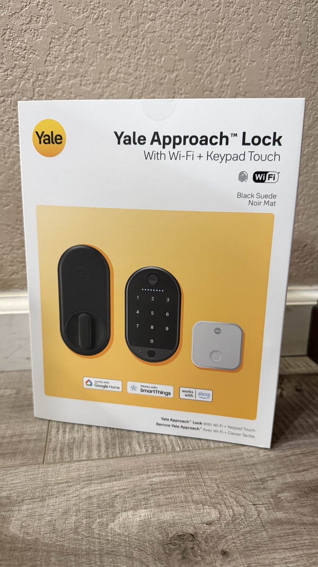 Yale Approach Lock w Wi-Fi & Keypad Touch Black - BRAND NEW!