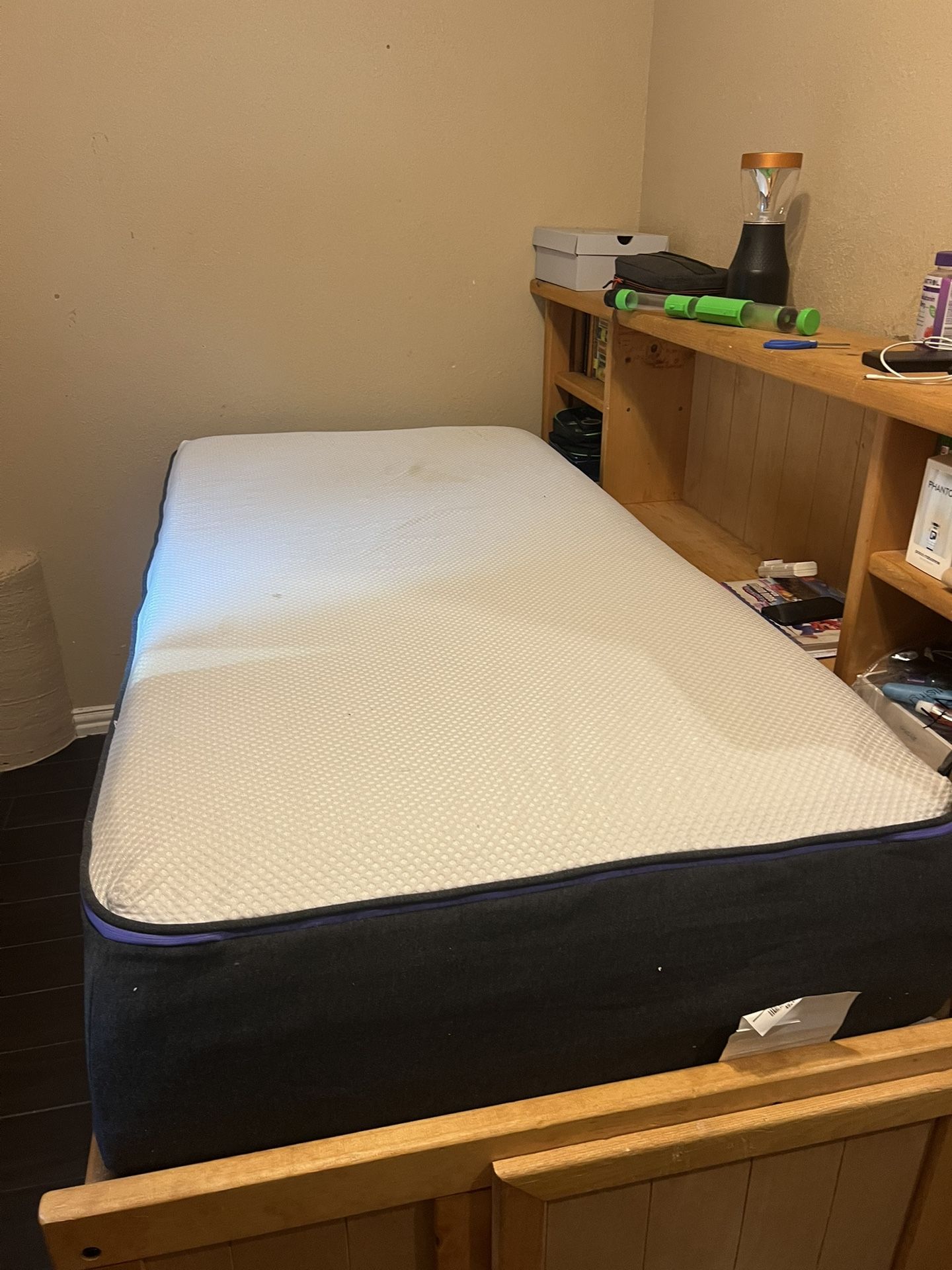 Twin Bed With Attached Drawer