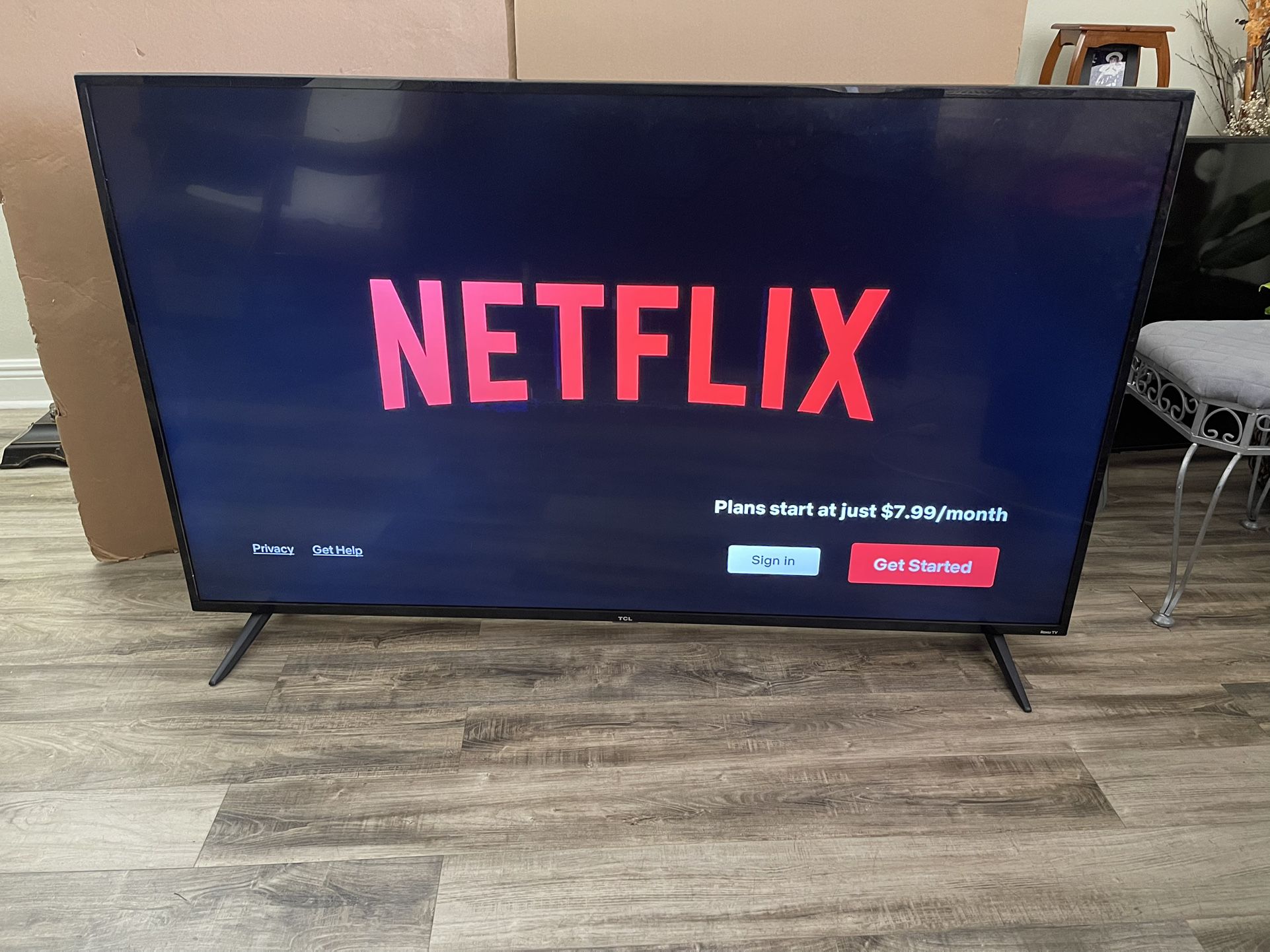 TCL 65” Roku Smart TV 4K UHD HDR “New Remote Control Included”. $200 Firm On Price