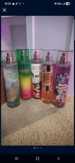 Bath and body works sprays
