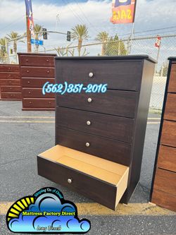Five drawer dresser brown cajonera Comoda compressed mueble Nuevo