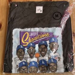 Los Angeles Dodgers Lakers Showtime Reunion T-shirt M size - Brand New
