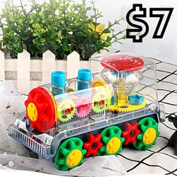 [NEW] Light Up Transparent Moving Gear Train Toy